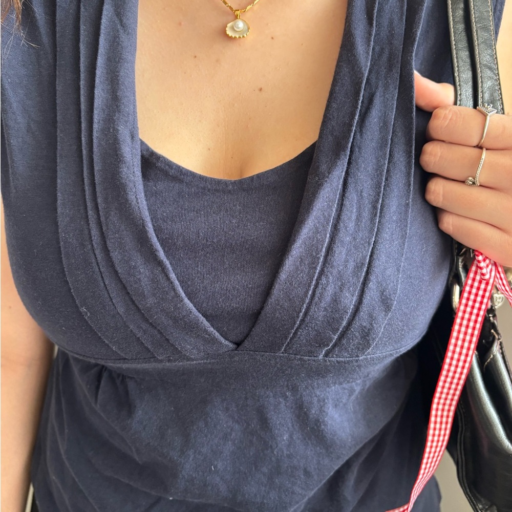 Banana Republic Navy Blue Tank Top